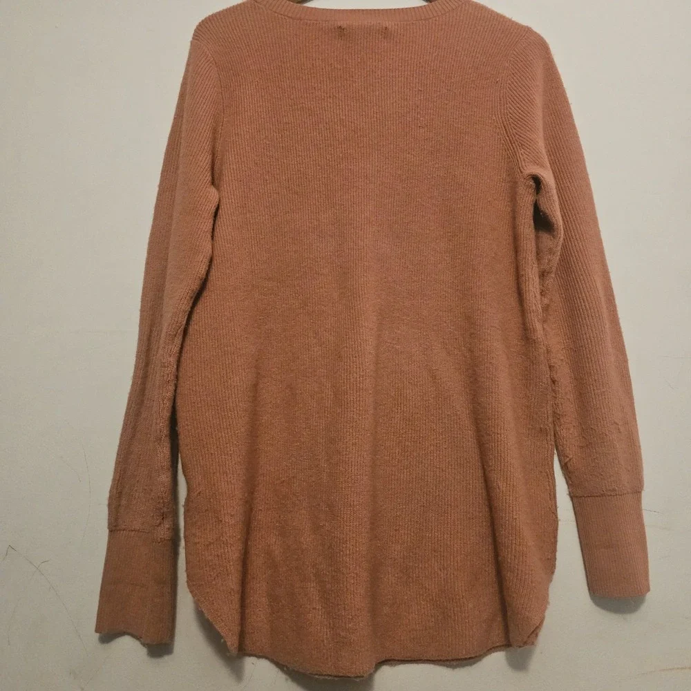 Natural Reflections‎ Tunic Sweater Womens Size M Rust Long Sleeve Rounded Hem